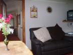 The warm and comfortable living room