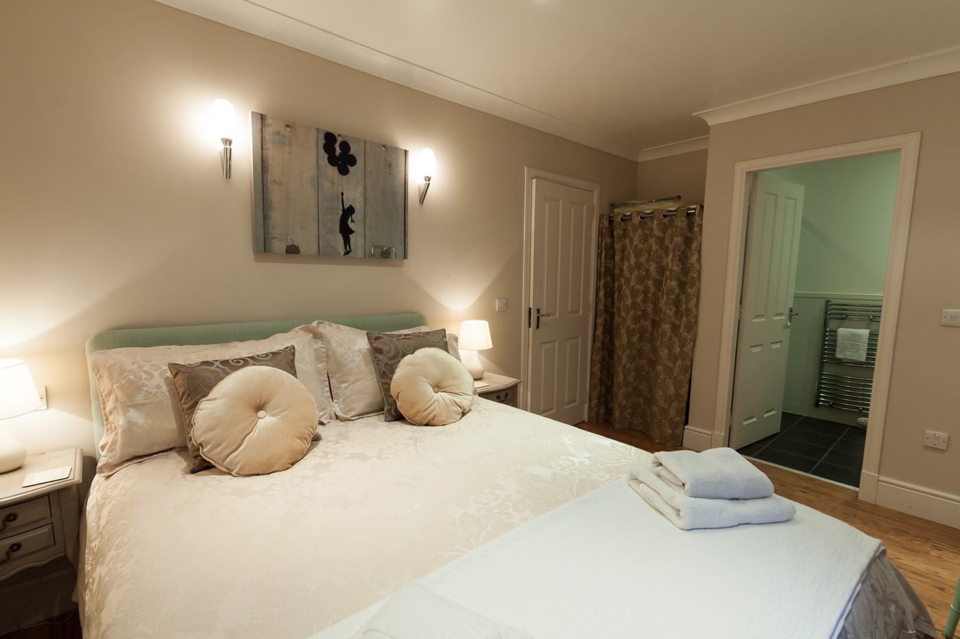 Double bedroom with bathroom.