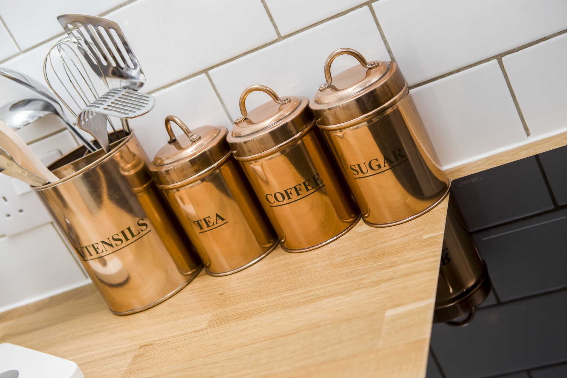 Tins for storing Coffee, Tea and Sugar