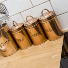 Tins for storing Coffee, Tea and Sugar
