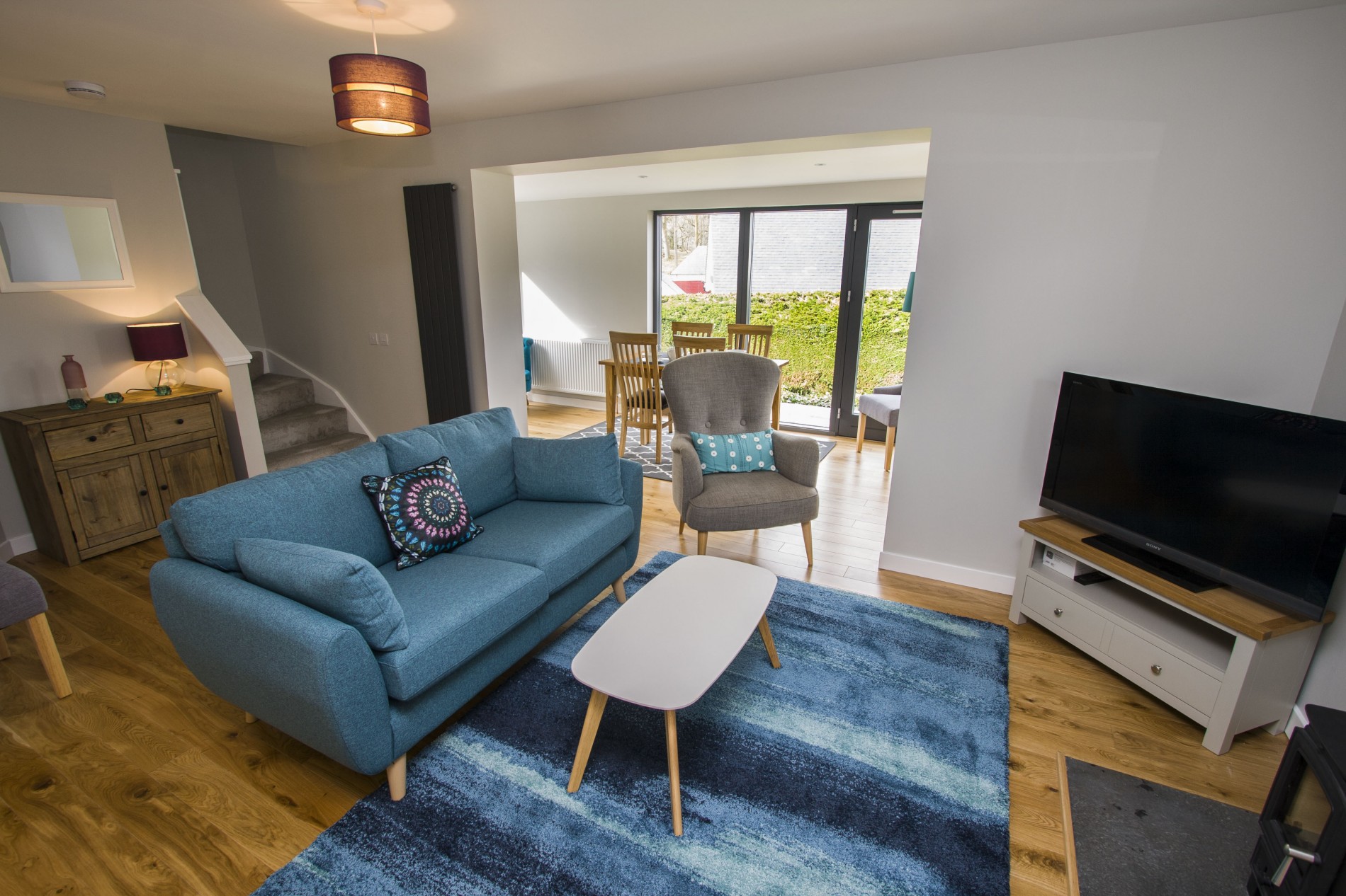 Spacious open plan living area with ample seating