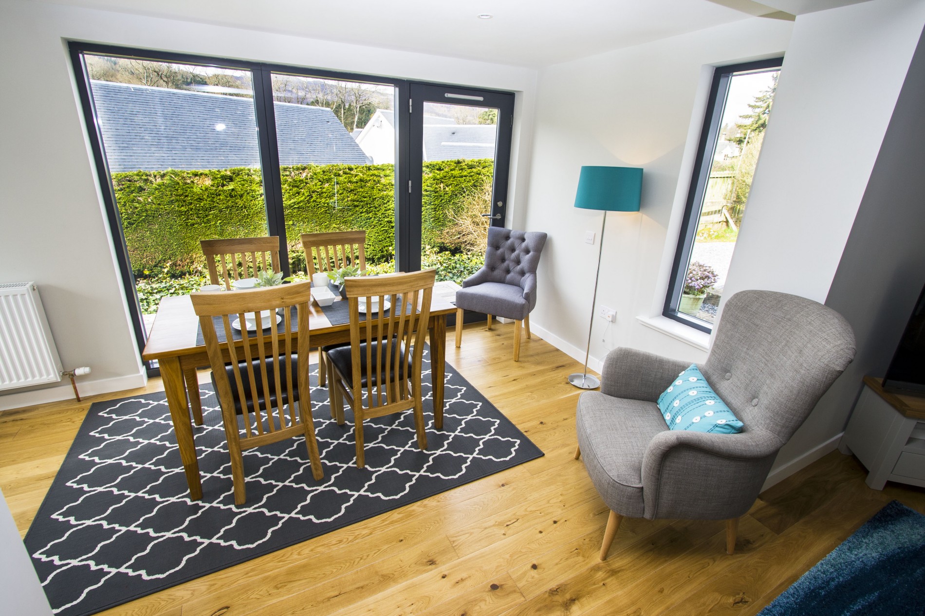 Dining table perfect for formal dining or relaxation and socialising