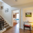 Staircase looking onto living room